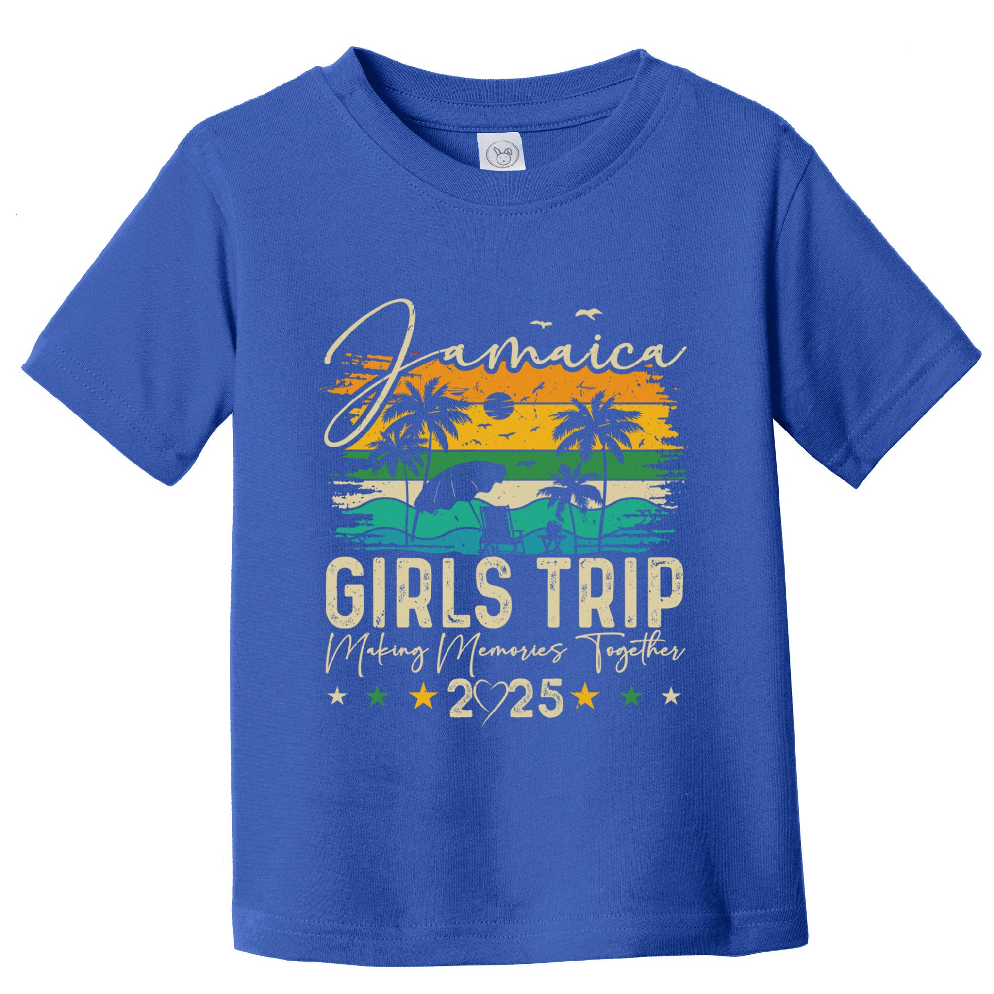 Jamaica Trip 2025 Vacation Summer Retro Matching Group Funny Gift Toddler T-Shirt