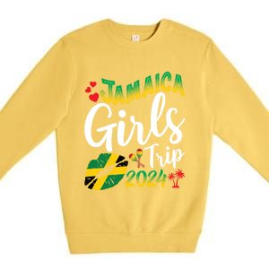 Jamaica Trip 2024 Family Vacation Summer Matching Gift Premium Crewneck Sweatshirt