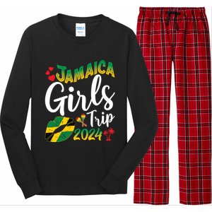 Jamaica Trip 2024 Family Vacation Summer Matching Gift Long Sleeve Pajama Set