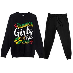 Jamaica Trip 2024 Family Vacation Summer Matching Gift Premium Crewneck Sweatsuit Set