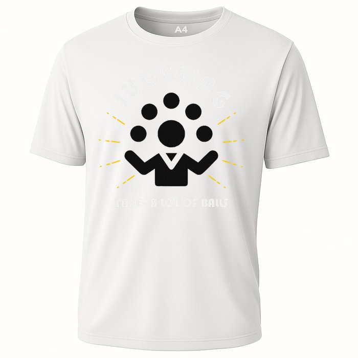 Juggling Takes A Lot Of Balls  Cooling Performance Crew T-Shirt