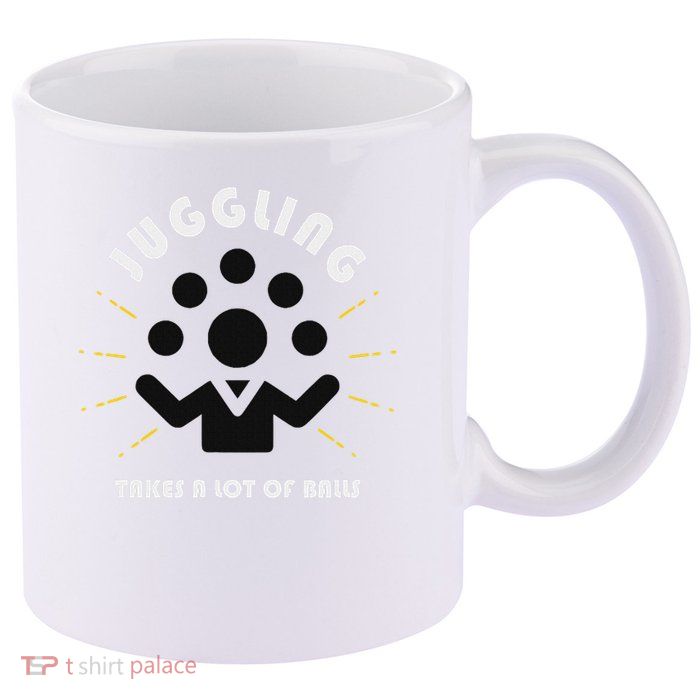 Juggling Takes A Lot Of Balls  11oz C Handle Ceramic Mug