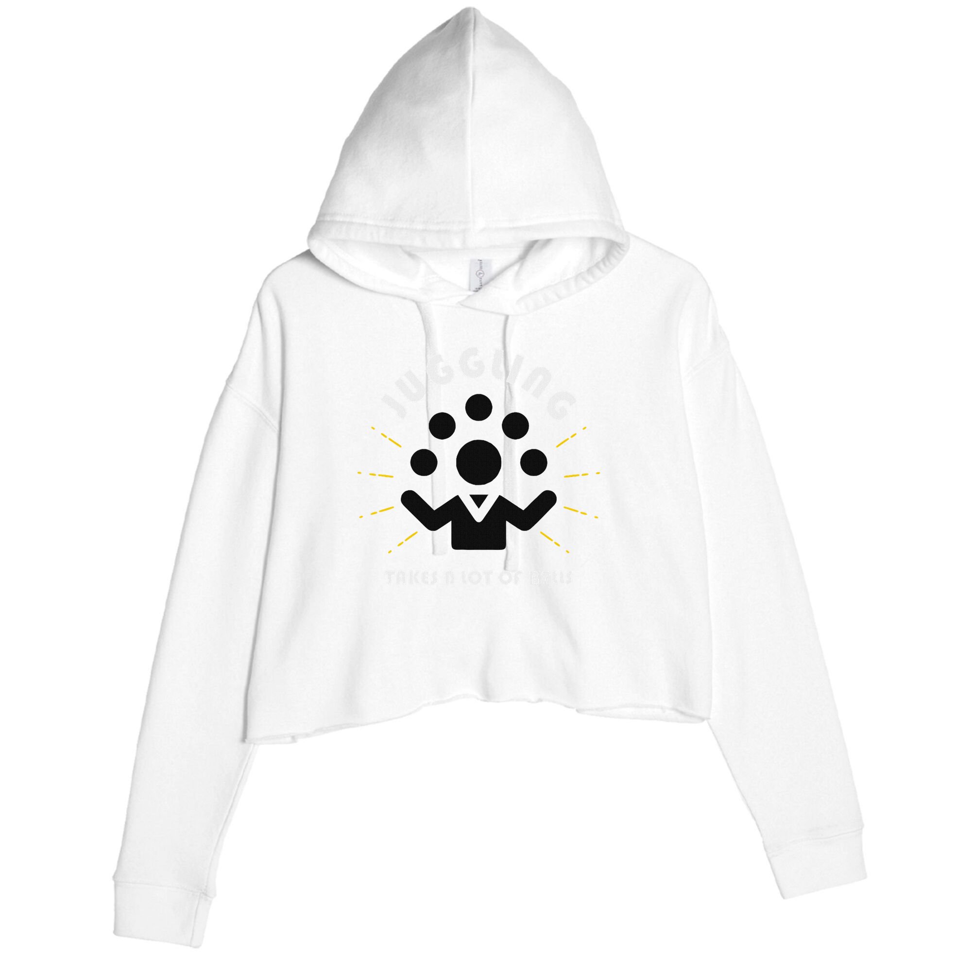 Juggling Takes A Lot Of Balls  Crop Fleece Hoodie