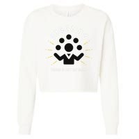 Juggling Takes A Lot Of Balls  Cropped Pullover Crew