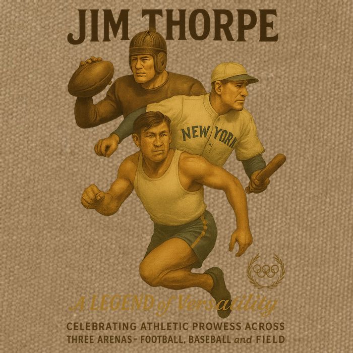 Jim Thorpe A Legend Of Versatility  Cotton Canvas Backpack