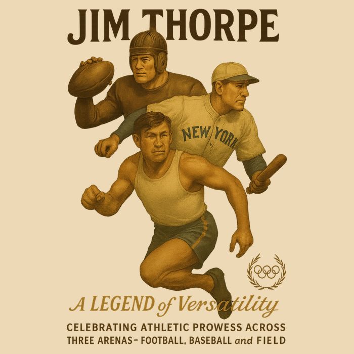 Jim Thorpe A Legend Of Versatility  Drawstring Bag