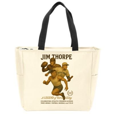 Jim Thorpe A Legend Of Versatility  Zip Tote Bag