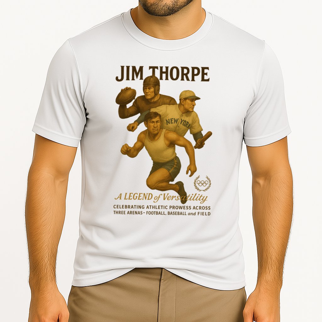Jim Thorpe A Legend Of Versatility  Cooling Performance Crew T-Shirt