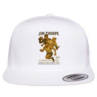 Jim Thorpe A Legend Of Versatility  Flat Bill Trucker Hat