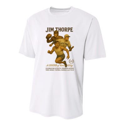 Jim Thorpe A Legend Of Versatility  Youth Performance Sprint T-Shirt