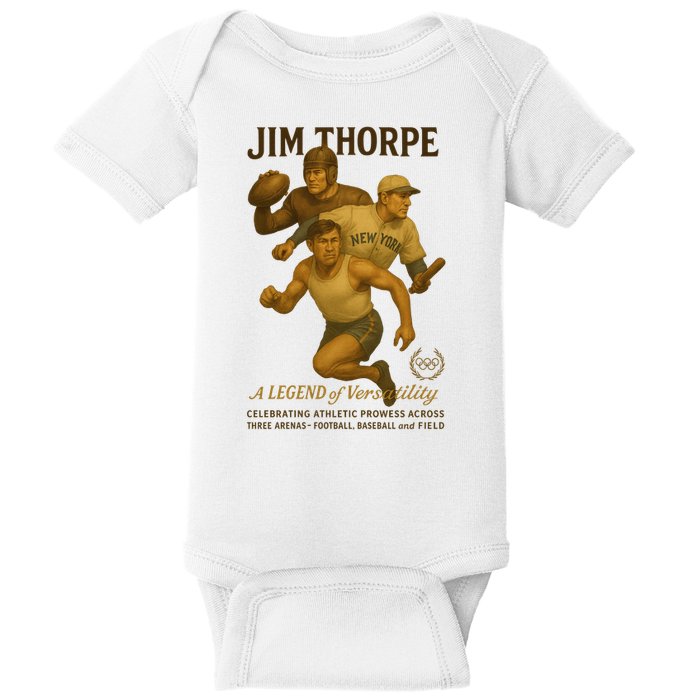 Jim Thorpe A Legend Of Versatility  Baby Bodysuit