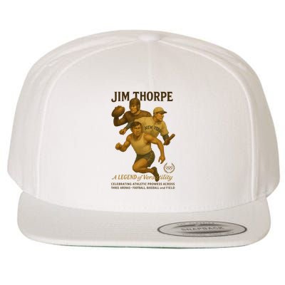 Jim Thorpe A Legend Of Versatility  Wool Snapback Cap