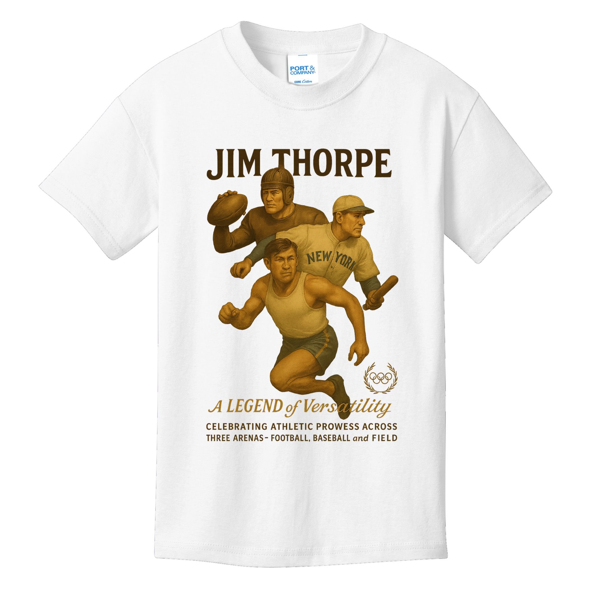 Jim Thorpe A Legend Of Versatility  Kids T-Shirt