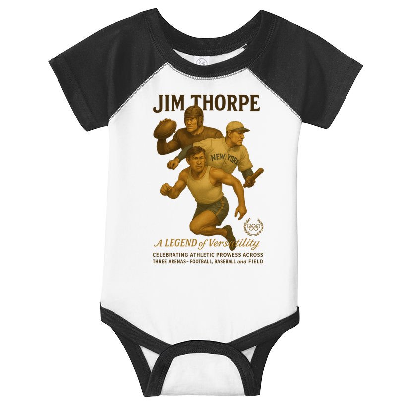 Jim Thorpe A Legend Of Versatility  Infant Baby Jersey Bodysuit