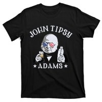 John Tipsy Adams President John Quincy Adams 4th Of July T-Shirt