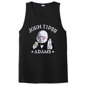 John Tipsy Adams President John Quincy Adams 4th Of July PosiCharge Competitor Tank