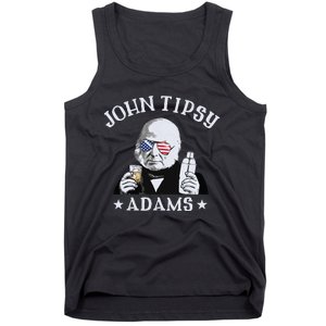 John Tipsy Adams President John Quincy Adams 4th Of July Tank Top