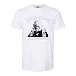 John Tipsy Adams President John Quincy Adams 4th Of July Softstyle CVC T-Shirt