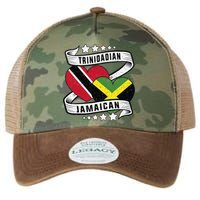 Jamaican Trinidad and half Jamaican flag  Legacy Tie Dye Trucker Hat