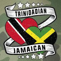 Jamaican Trinidad and half Jamaican flag  Legacy Tie Dye Trucker Hat