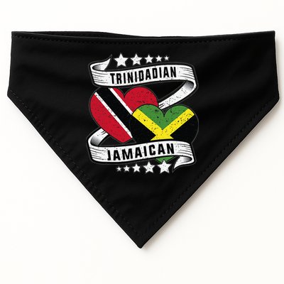 Jamaican Trinidad and half Jamaican flag  USA-Made Doggie Bandana