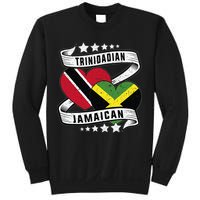 Jamaican Trinidad and half Jamaican flag  Sweatshirt