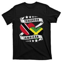 Jamaican Trinidad and half Jamaican flag  T-Shirt