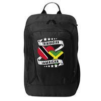 Jamaican Trinidad and half Jamaican flag  City Backpack