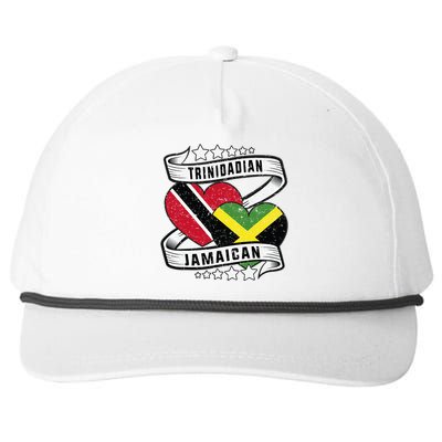 Jamaican Trinidad and half Jamaican flag  Snapback Five-Panel Rope Hat