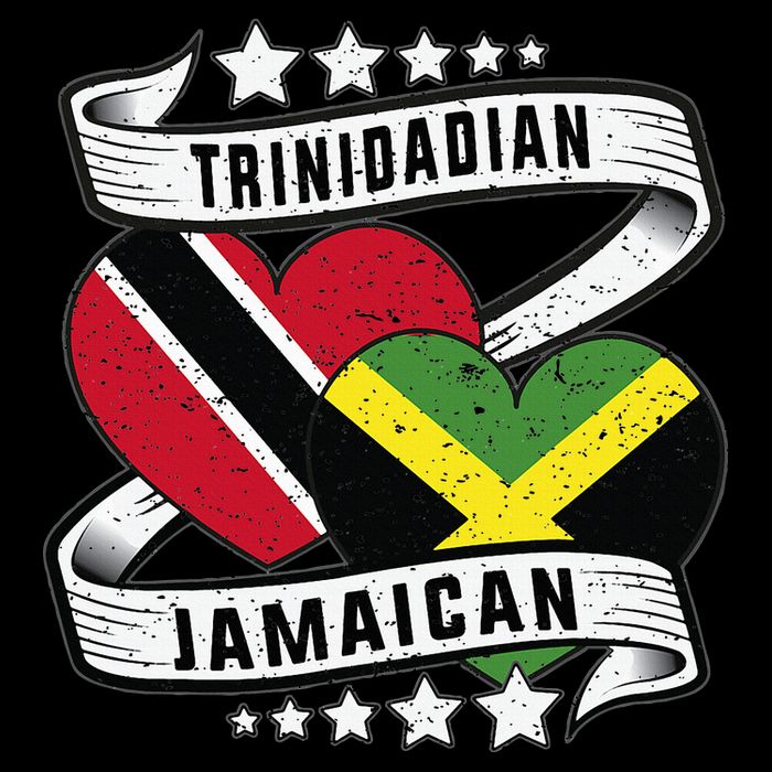 Jamaican Trinidad and half Jamaican flag  7-Panel Snapback Hat