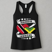 Jamaican Trinidad and half Jamaican flag  Womens Tank Top