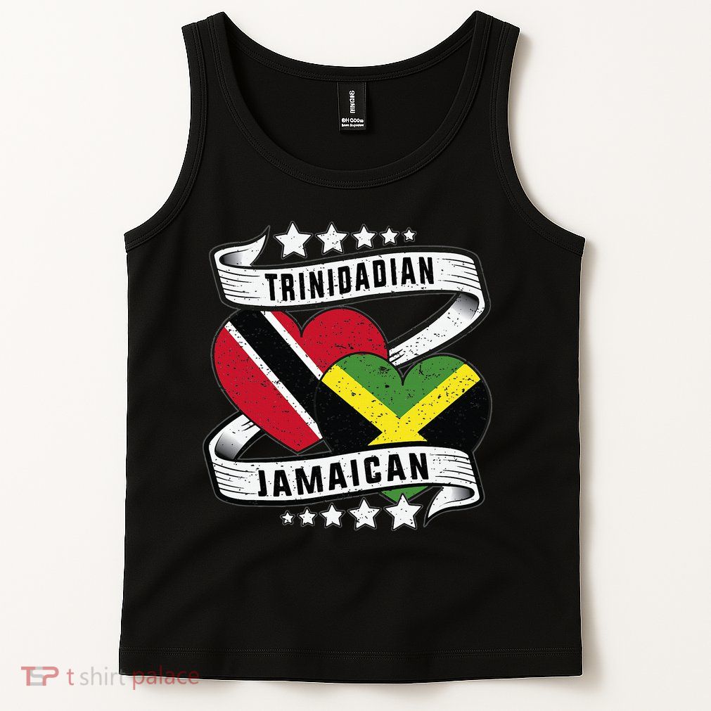 Jamaican Trinidad and half Jamaican flag  Tank Top