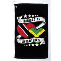 Jamaican Trinidad and half Jamaican flag  Golf Towel