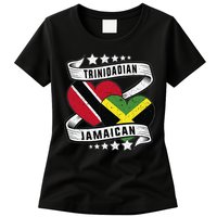 Jamaican Trinidad and half Jamaican flag  Womens T-Shirt