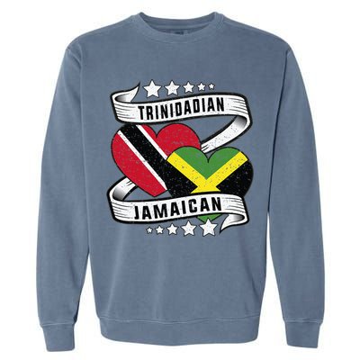 Jamaican Trinidad and half Jamaican flag  Garment-Dyed Sweatshirt