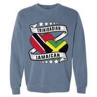 Jamaican Trinidad and half Jamaican flag  Garment-Dyed Sweatshirt