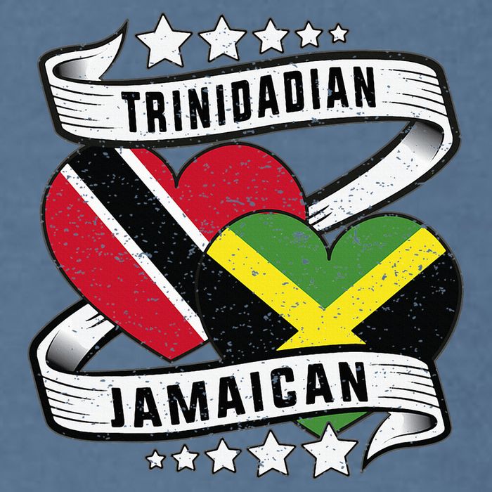 Jamaican Trinidad and half Jamaican flag  Garment-Dyed Sweatshirt