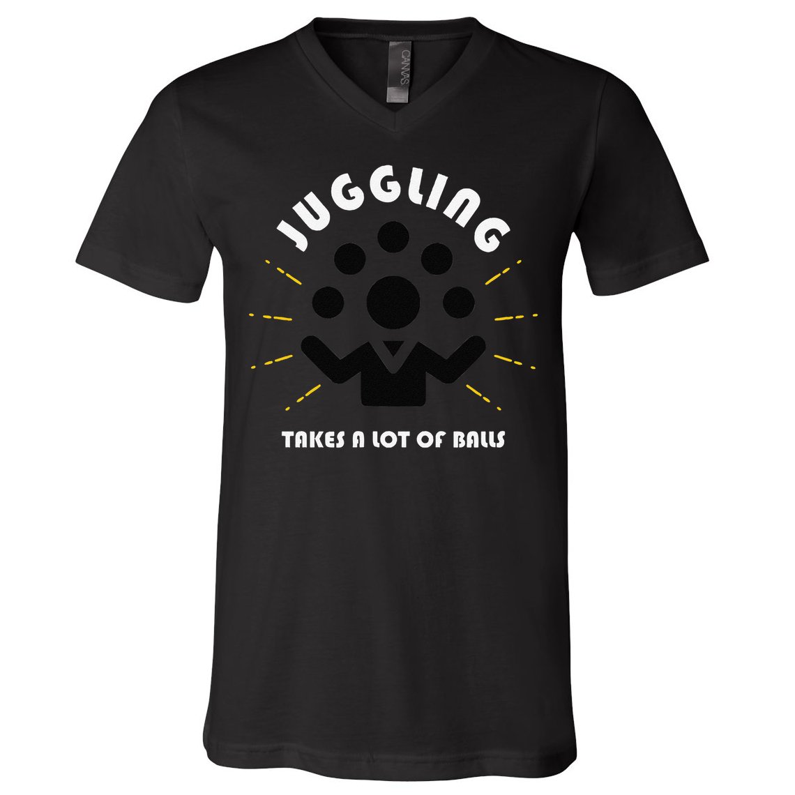 Juggling Takes a Lot of Balls V-Neck T-Shirt