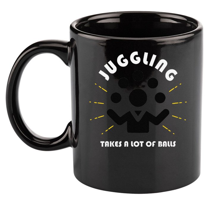 Juggling Takes a Lot of Balls 11oz C Handle Ceramic Mug