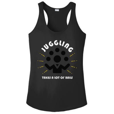 Juggling Takes a Lot of Balls Ladies PosiCharge Competitor Racerback Tank