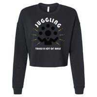 Juggling Takes a Lot of Balls Cropped Pullover Crew