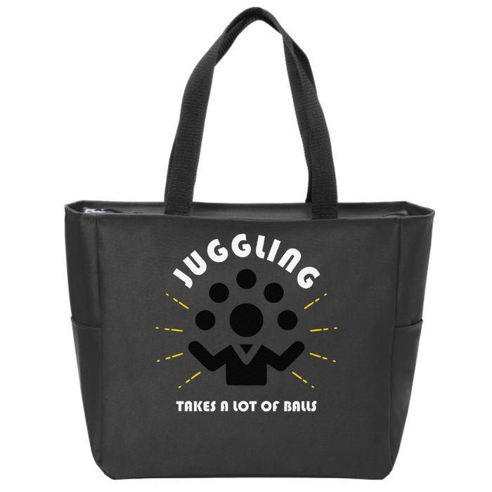 Juggling Takes a Lot of Balls Zip Tote Bag
