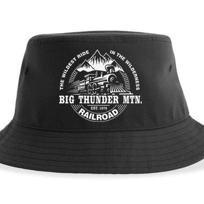Journey to Big Thunder Mountain Railroad Theme Park Gift Sustainable Bucket Hat