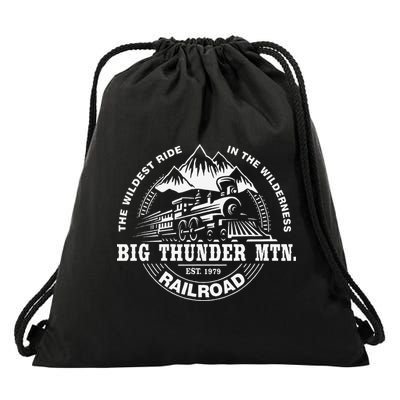 Journey to Big Thunder Mountain Railroad Theme Park Gift Drawstring Bag