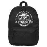 Journey to Big Thunder Mountain Railroad Theme Park Gift 16 in Basic Backpack