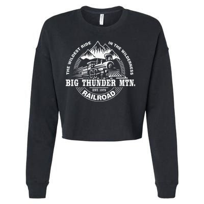 Journey to Big Thunder Mountain Railroad Theme Park Gift Cropped Pullover Crew