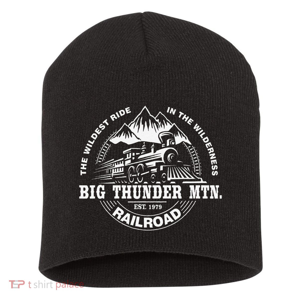 Journey to Big Thunder Mountain Railroad Theme Park Gift Short Acrylic Beanie