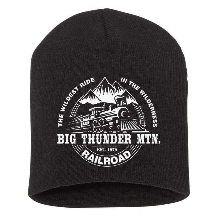 Journey to Big Thunder Mountain Railroad Theme Park Gift Short Acrylic Beanie