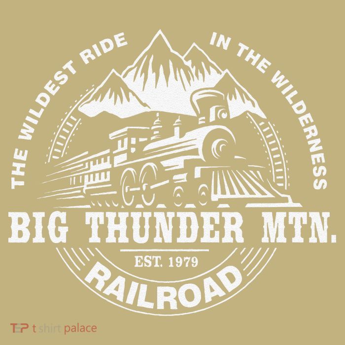 Journey to Big Thunder Mountain Railroad Theme Park Gift Cooling Performance Long Sleeve Crew