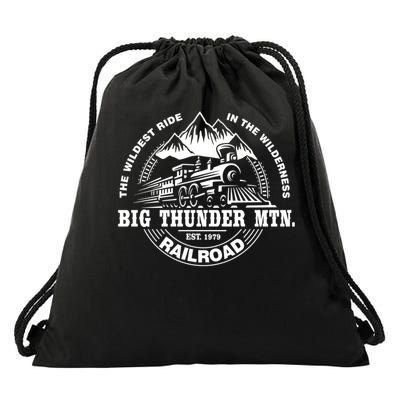 Journey to Big Thunder Mountain Railroad Theme Park Drawstring Bag